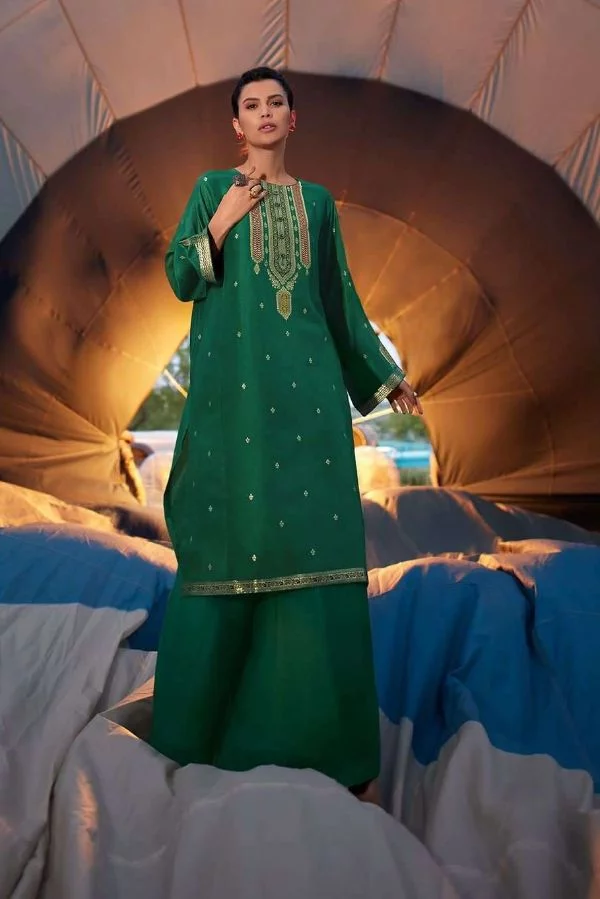 Varsha Karigari KG01 - Silk Meenakari Woven Suit