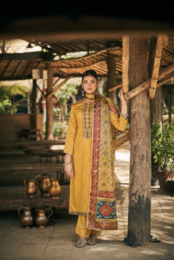 Kesar Patola 10006 - Pure Jam Silk Printed With Embroidery Suit