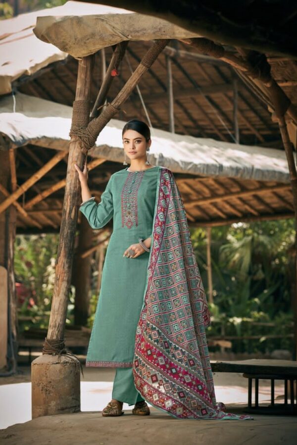 Kesar Patola 10006 - Pure Jam Silk Printed With Embroidery Suit