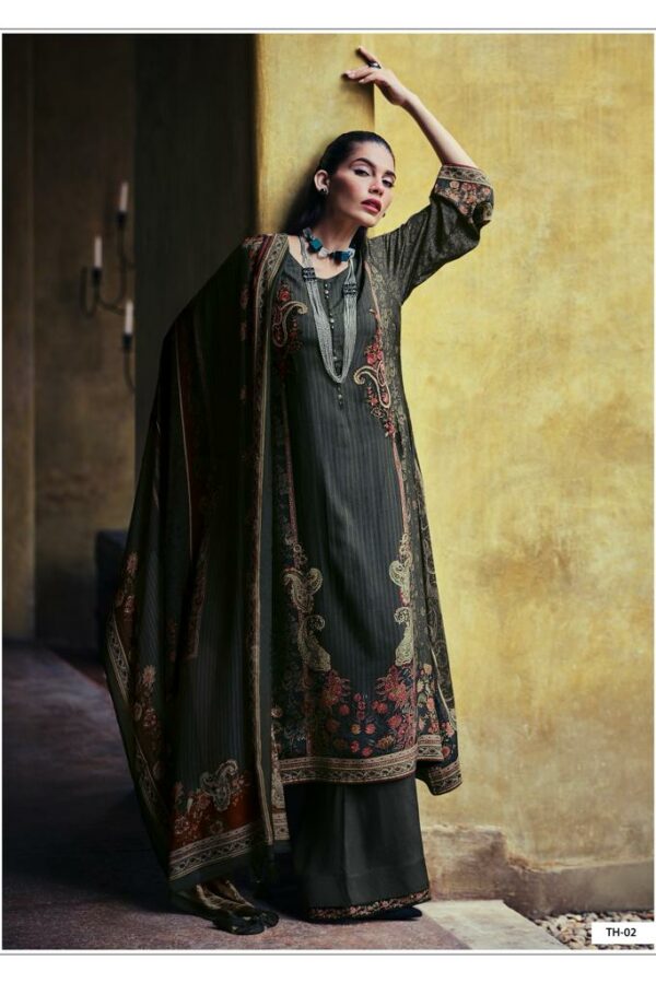 Varsha Tahira 01 - Pashmina Silk Digital Printed Suit
