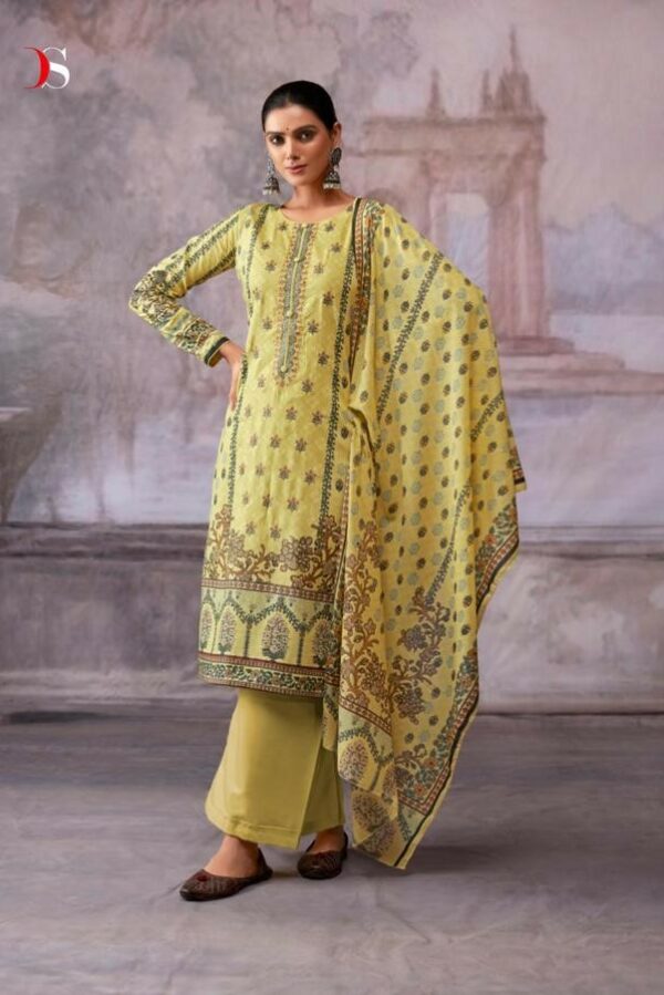 Deepsy Shazar 15008 - Pure Cotton With Heavy Self Embroidery Suit