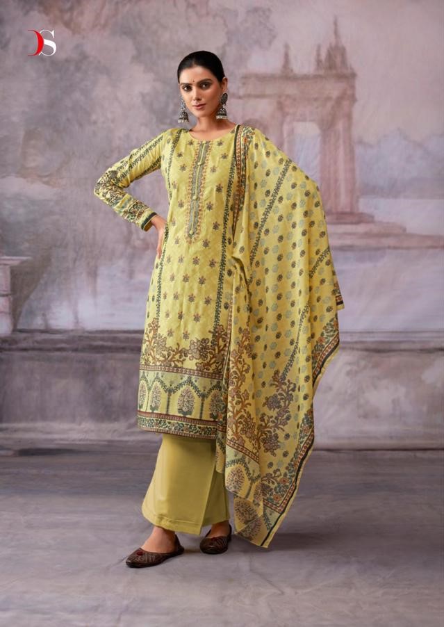 Deepsy Shazar 15008 - Pure Cotton With Heavy Self Embroidery Suit