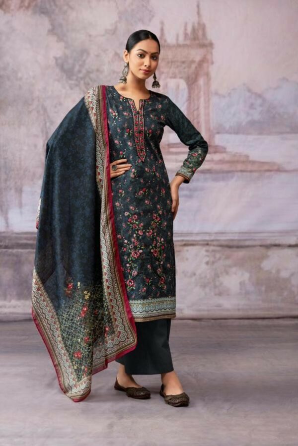 Deepsy Shazar 15005 - Pure Cotton With Heavy Self Embroidery Suit