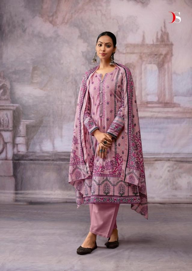 Deepsy Shazar 15006 - Pure Cotton With Heavy Self Embroidery Suit