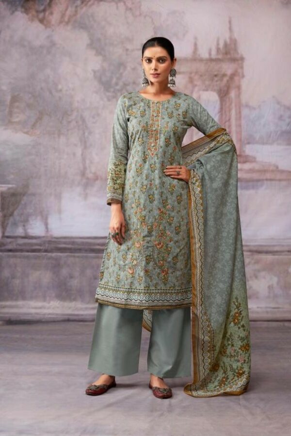Deepsy Shazar 15007 - Pure Cotton With Heavy Self Embroidery Suit