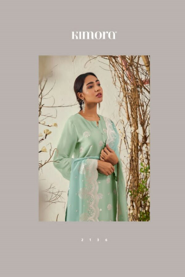Kimora Zari 2138 - Pure Organza With Zari Embroidery Suit