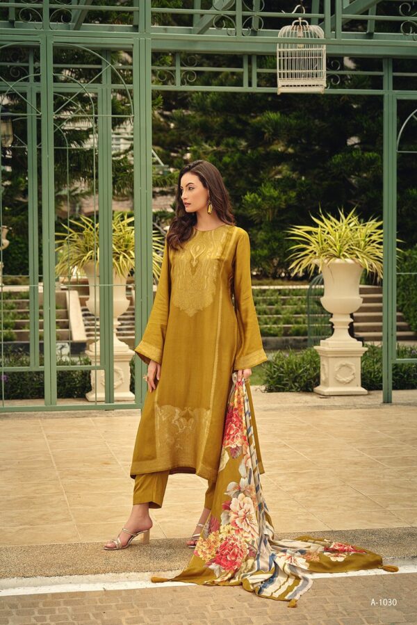 Aiqa Shabnami 1024- Pure Bemberg Woolen Pashmina Suit
