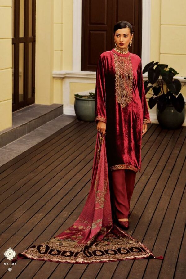 Varsha Nakashi 01 - Plush Velvet With Designer Embroidery Suit
