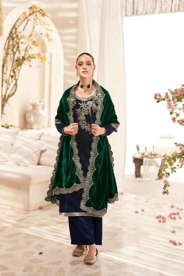 Mumtaz Naaz 47004 - Pure Velvet With Designer Heavy Embroidery Suit