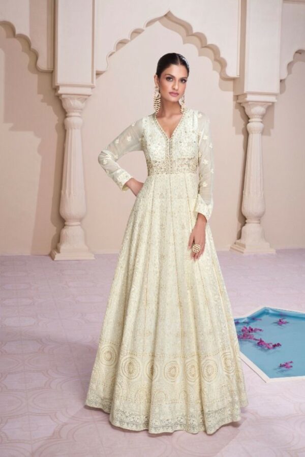 Sayuri Farida 5315 - Embroidered Real Georgette Stitched Gown