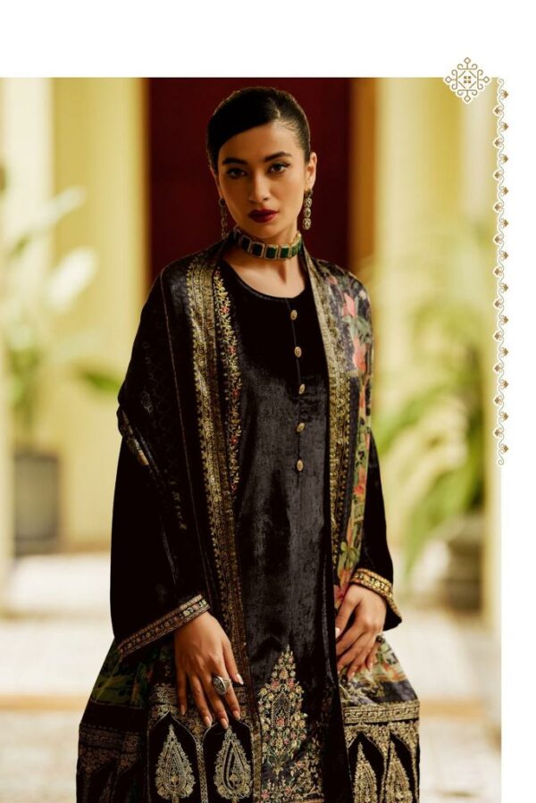 Varsha Nakashi 01 - Plush Velvet With Designer Embroidery Suit