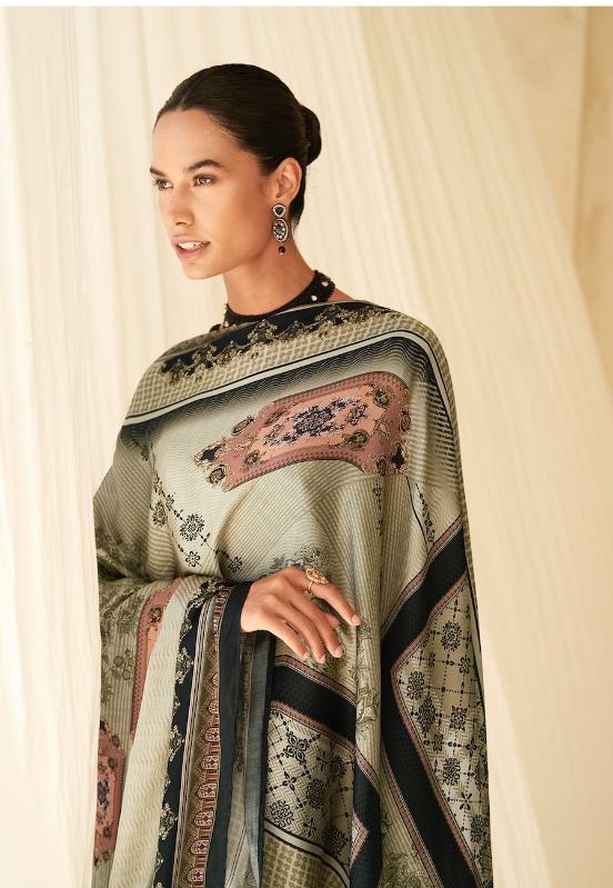 Kesar Elan 87004 - Pure Viscose Plush Velvet With Elegant Embroidery Suit
