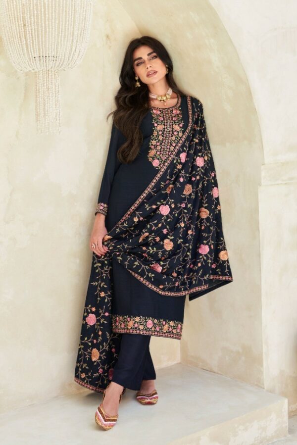 Aashirwad Verona 9773 - Premium Silk With Work Suit