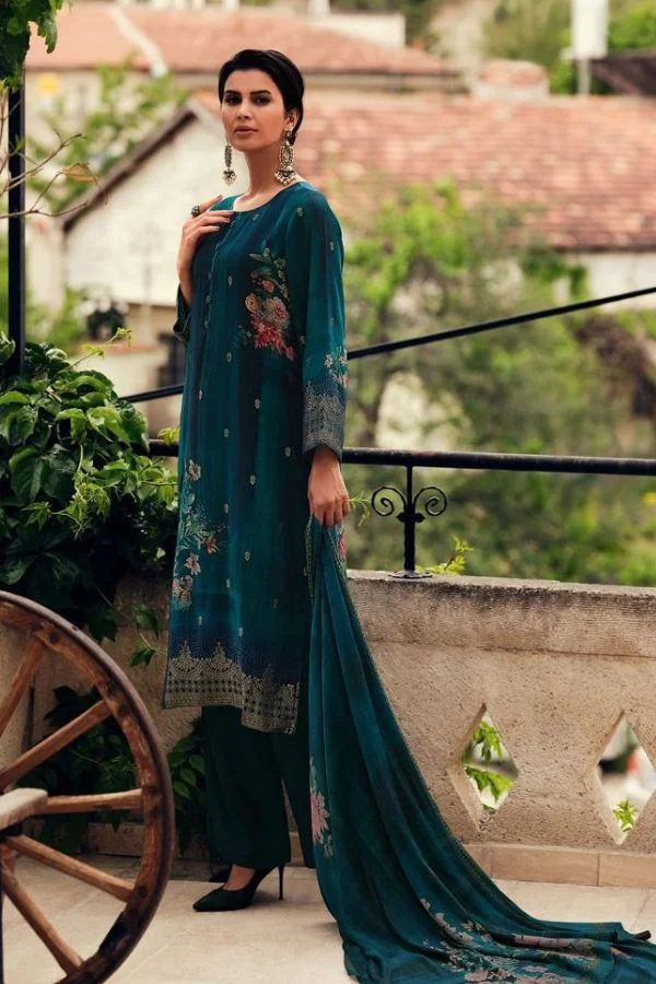 Varsha Rang RG03 - Organza Silk Woven Digitally Printed Suit