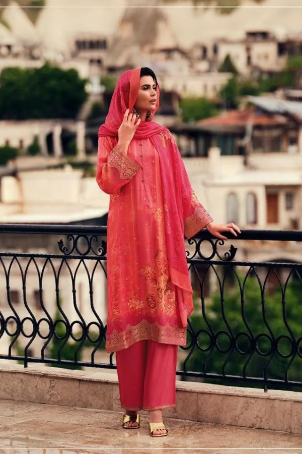 Varsha Rang RG06 - Organza Silk Woven Digitally Printed Suit