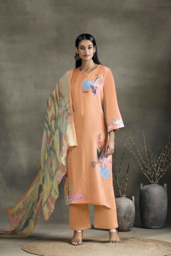 Sahiba Aza 370 - Cotton Satin With Handwork Embroidery Suit