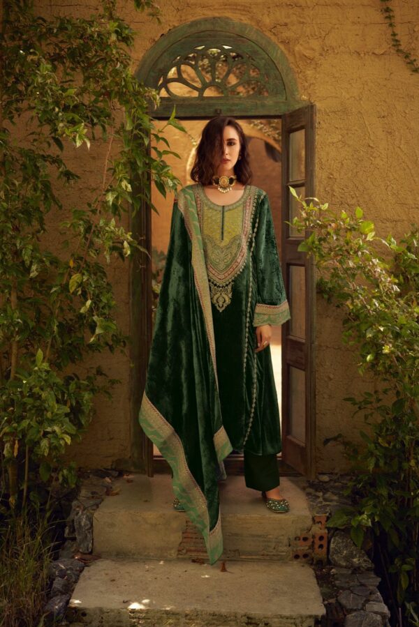 Aiqa The Winter Diaries - Pure Velvet With Fancy Work Suit