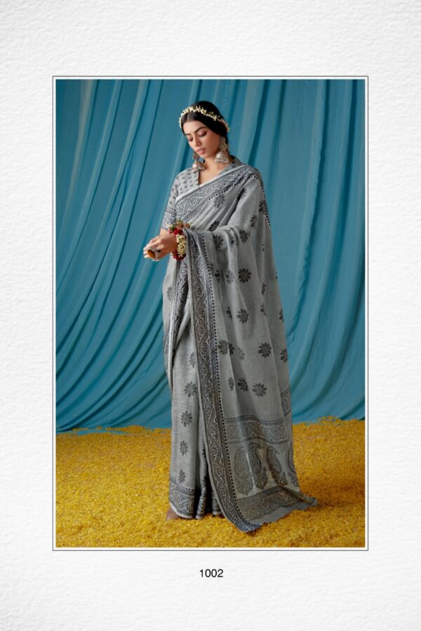 RajPath Meera 1006 - Beautiful Traditional Wear Lucknowi Linen Saree