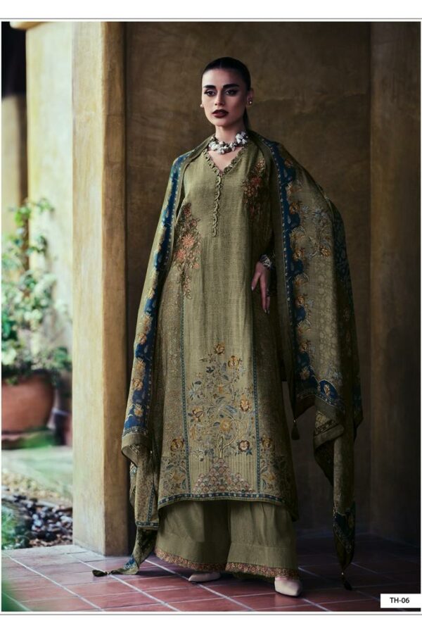 Varsha Tahira 06 - Pashmina Silk Digital Printed Suit