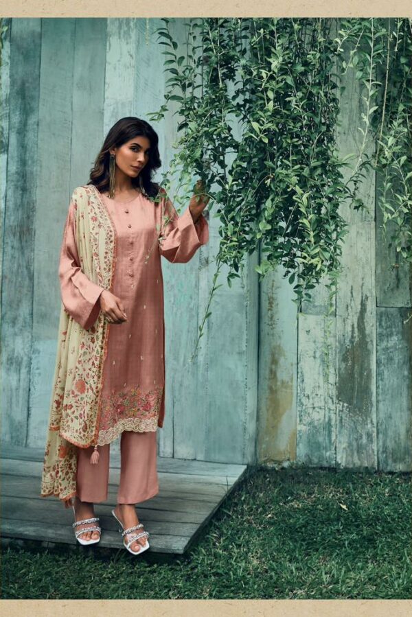 Varsha Naisha 01 - Pashmina Silk Self Woven With Embroidery Suit