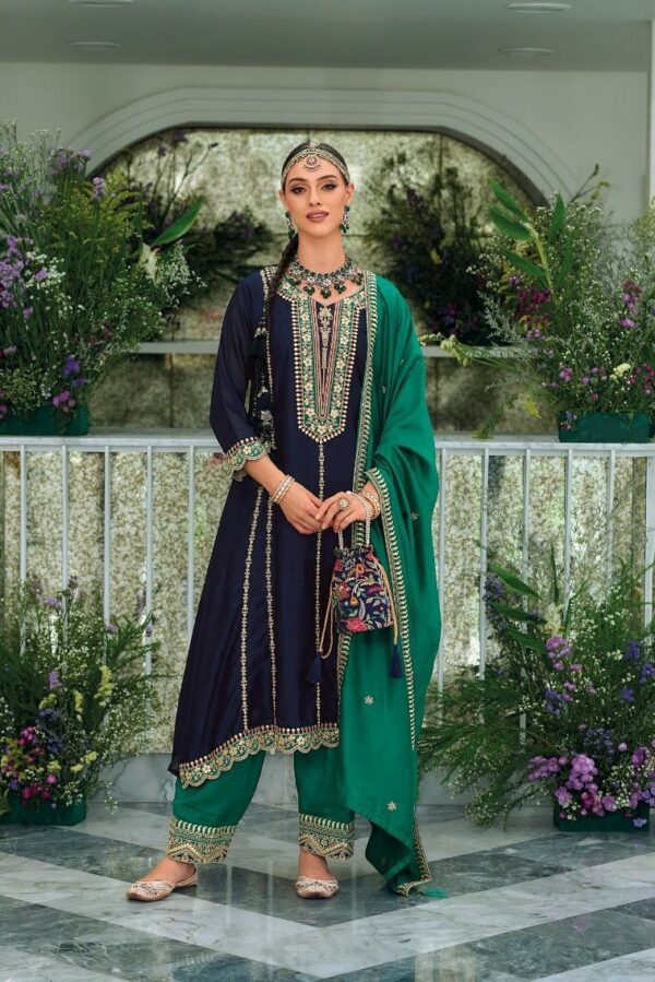 Zaveri Mirha 1230 - Premium Silk Embroidered Stitched Suit
