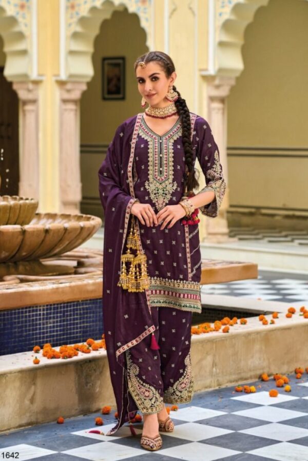 Eba Vaani 1642 - Premium Silk With Embroidery Work Stitched Suit