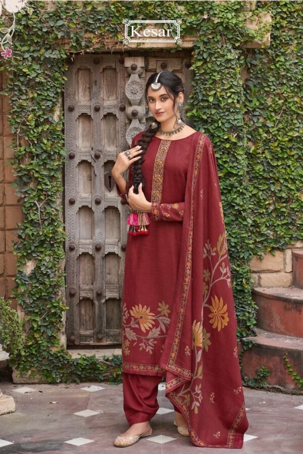 Kesar Shahin 16006 - Pure Pashmina Printed With Embroidery Suit