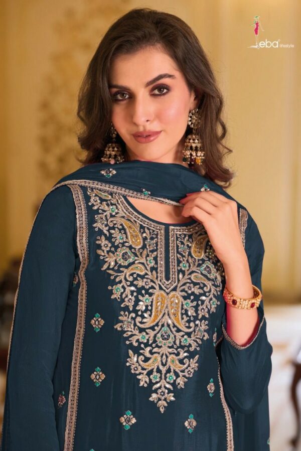 Eba Jiana 1638 - Premium Silk With Embroidery Work Suit