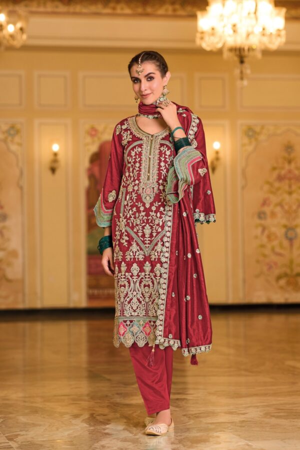 Eba Anokhi - Premium Silk Embroidered Stitched Suit