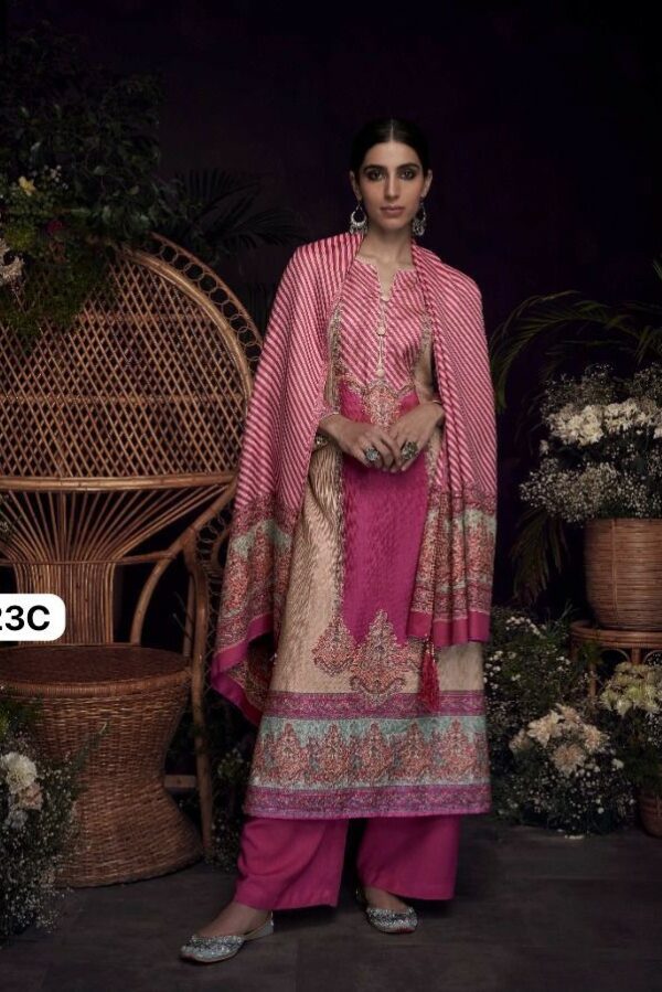 Kesar Jashn e Bahar 26006 - Pure Pashmina Digitally Printed Suit 