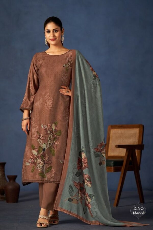 Masakali Sufiyana 82006 - Pure Pashmina Digital Printed With Swarovski Work Suit