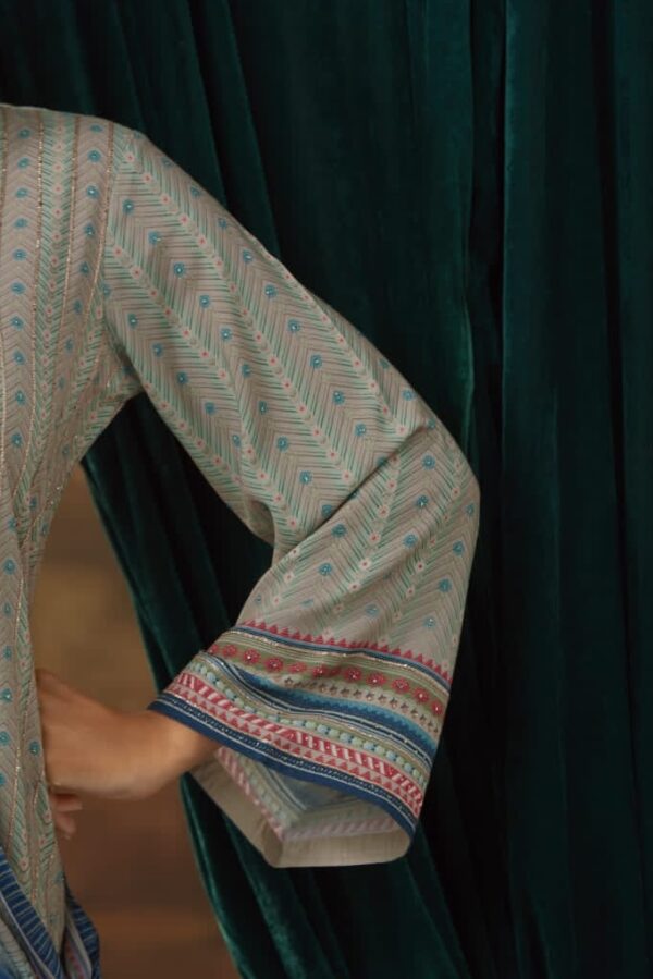 Kimora Jhilmil 9212 - Pure Muslin Silk With Digital Printed With Work Suit
