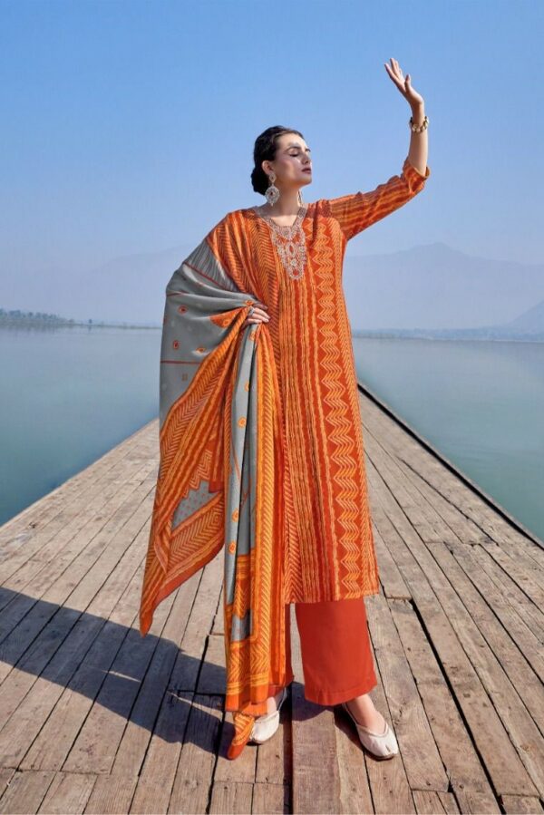 VP Sangini 95008 - Pure Pashmina Printed With Embroidery Suit
