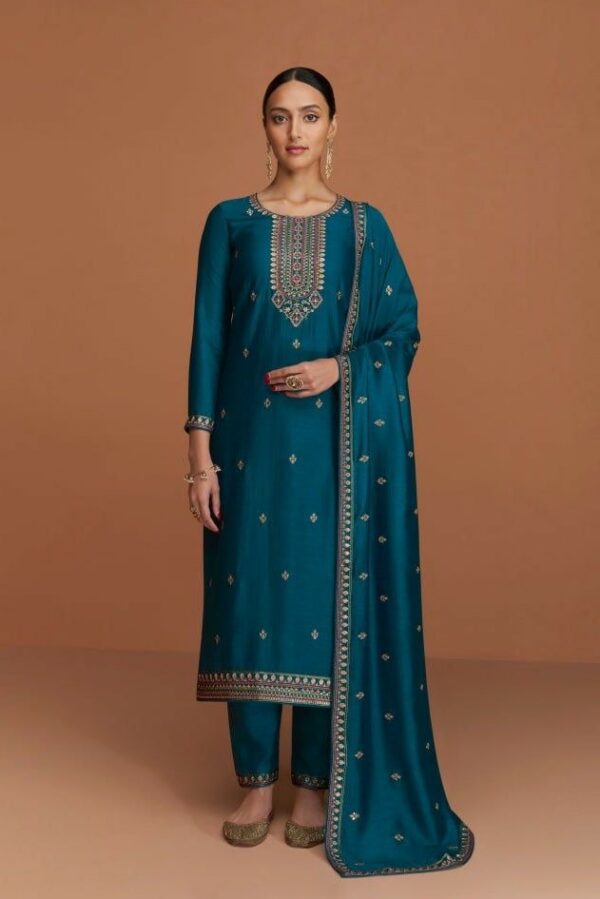 Aashirwad Myra 9553 - Premium Silk With Embroidery Suit
