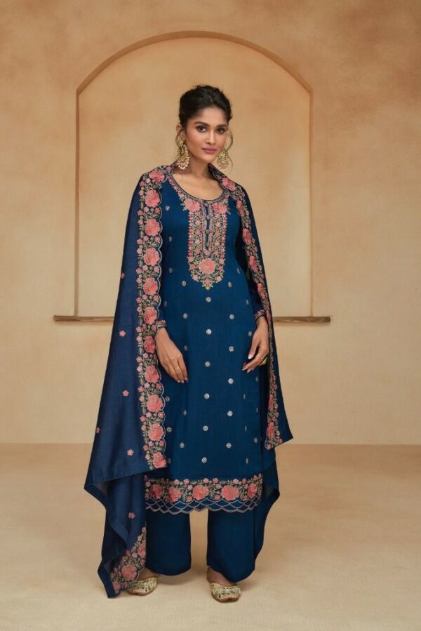Aashirwad Ziana 9748 - Premium Silk Embroidered Suit