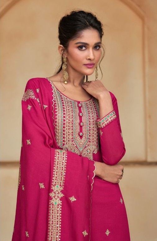 Aashirwad Ziana 9748 - Premium Silk Embroidered Suit