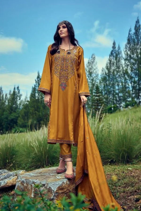 Cinderella The Festive Edit 10404 - Pheran Style Pure Viscose Pashmina Embroidered Suit