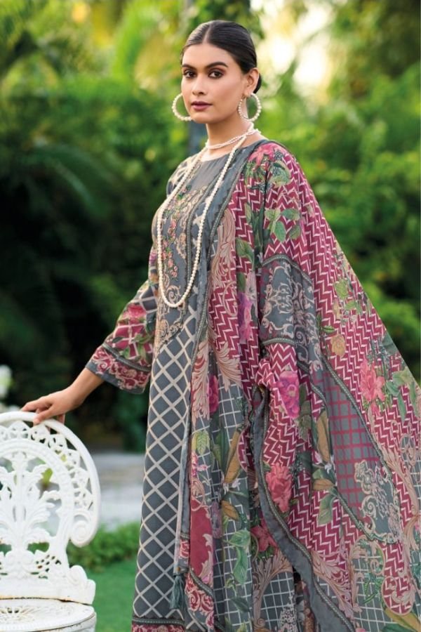 Kilory Elan KD 603 - Pure Pashmina Printed With Embroidery Suit