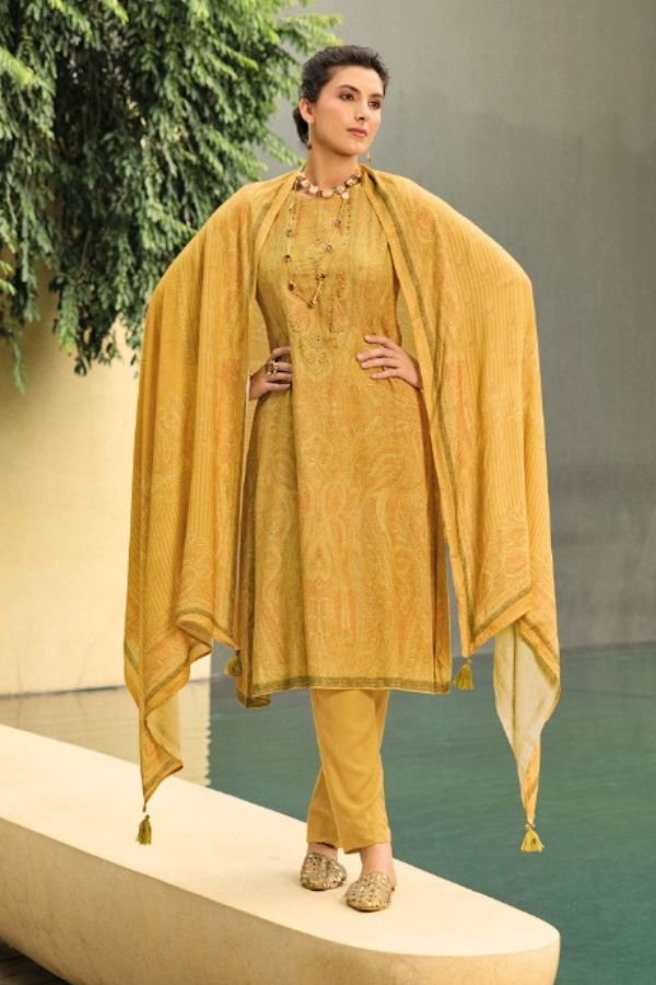 Rang Eshaal 1006 - Pure Wool Printed With Handwork Suit