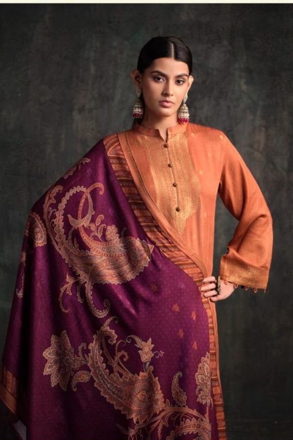 Varsha Taanvi TV75 - Pashmina Silk Woven Unstitched Suit