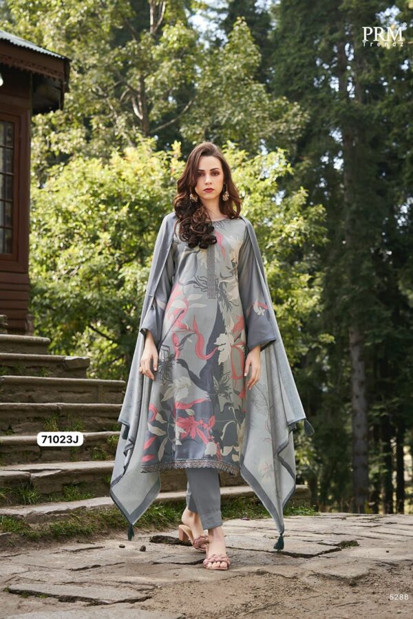 PRM Vaari 5288 - Pashmina Digital Print With Fancy Work Suit