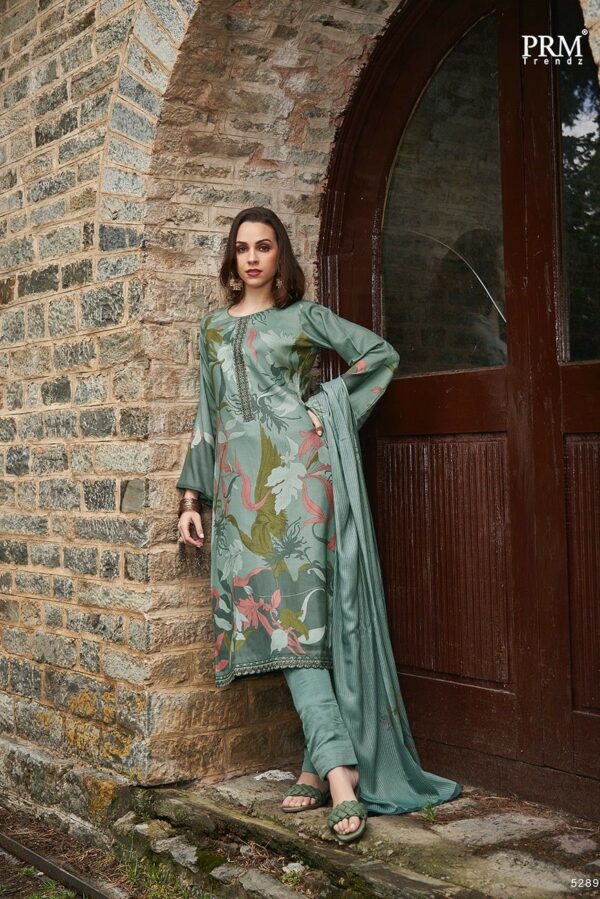 PRM Vaari 5289 - Pashmina Digital Print With Fancy Work Suit