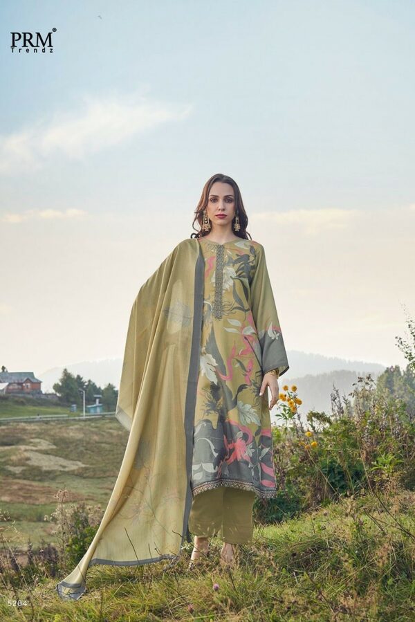 PRM Vaari 5289 - Pashmina Digital Print With Fancy Work Suit