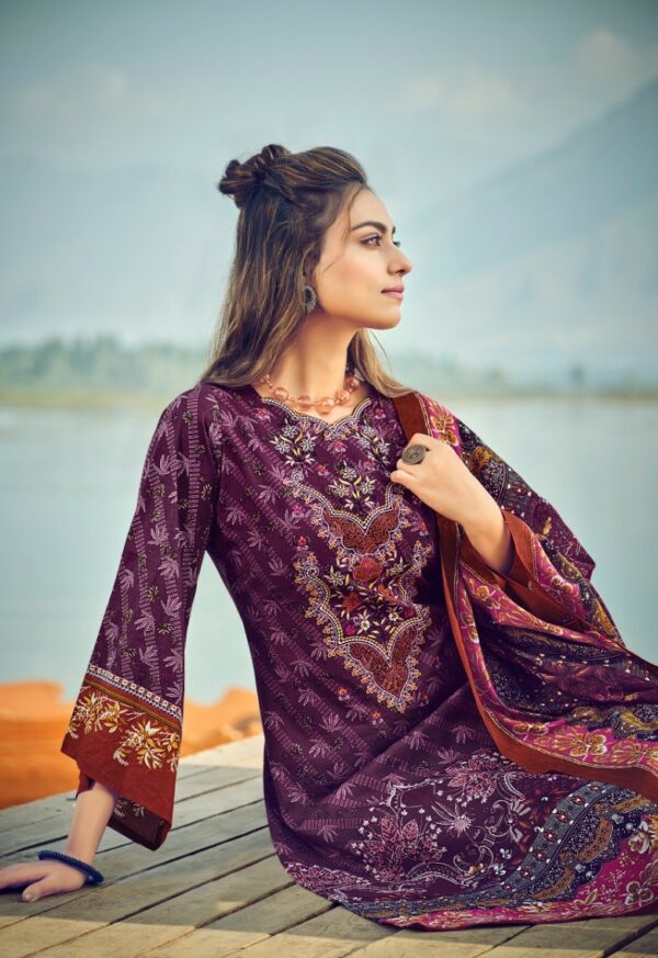 Belliza Naira 008 - Pure Cotton Digital Prints with Exclusive Heavy Self Embroidery Suit