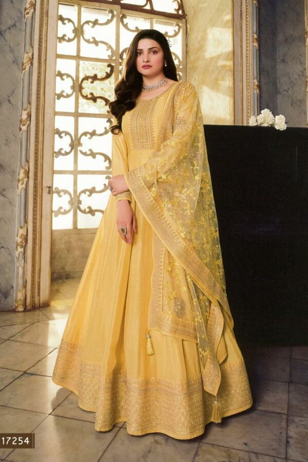 Vinay Sheesh Mahal 17257 - Dola Silk With Embroidery Work Suit