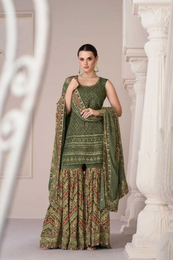 Sayuri Sharara 5274 - Premium Silk With Work Stitched Sharara Set