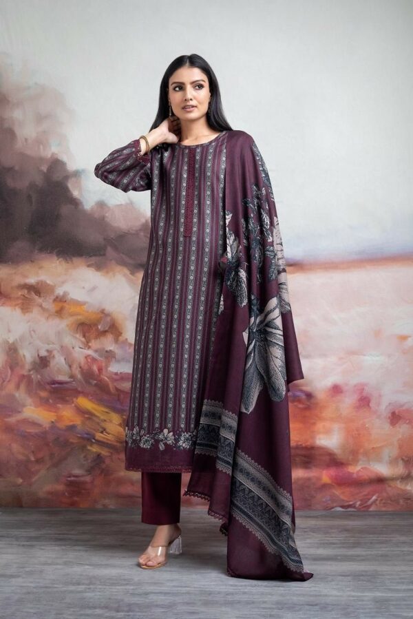 Naariti - Pashmina Print With Lace Work Suit