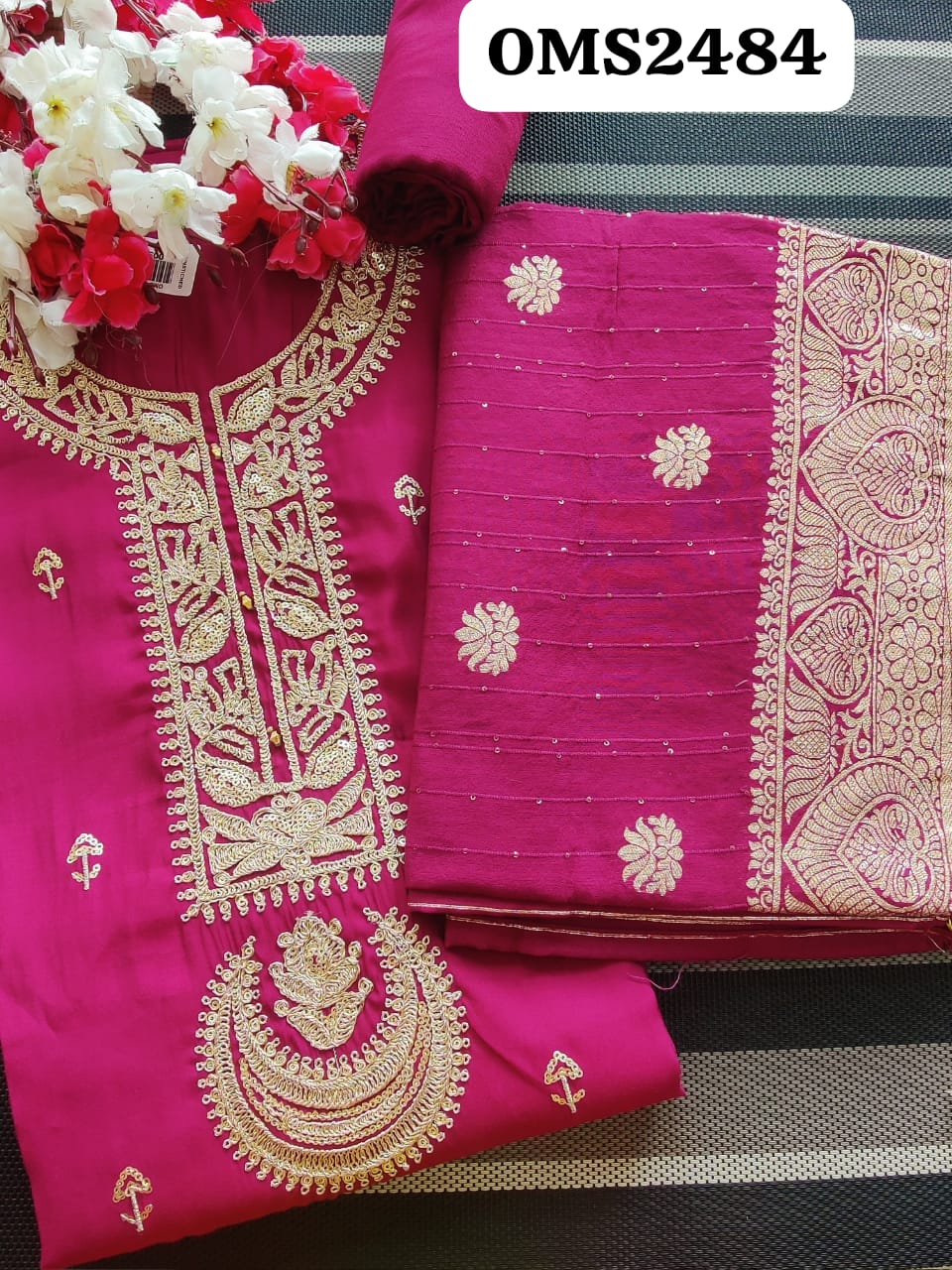 Pure Modal Silk Embroidery Suit - The Indian Fashion