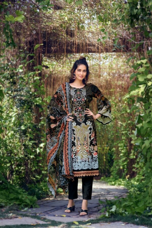 Belliza Guzarish 008 - Pure Cotton Printed With Embroidery Work Suit