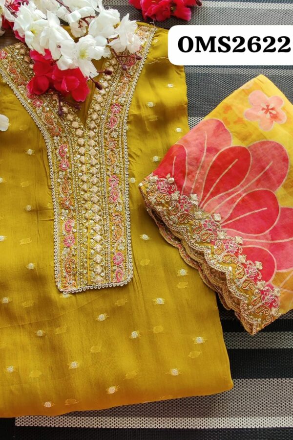 Beautiful Soft Organza Embroidery Suit